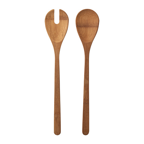 GRÖNSAKER - 2-piece salad servers set, bamboo | IKEA Taiwan Online - PE795963_S4
