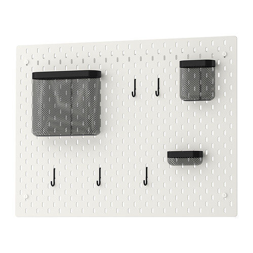 SKÅDIS - 收納壁板組, 白色, 76x56 公分 | IKEA 線上購物 - PE920042_S4