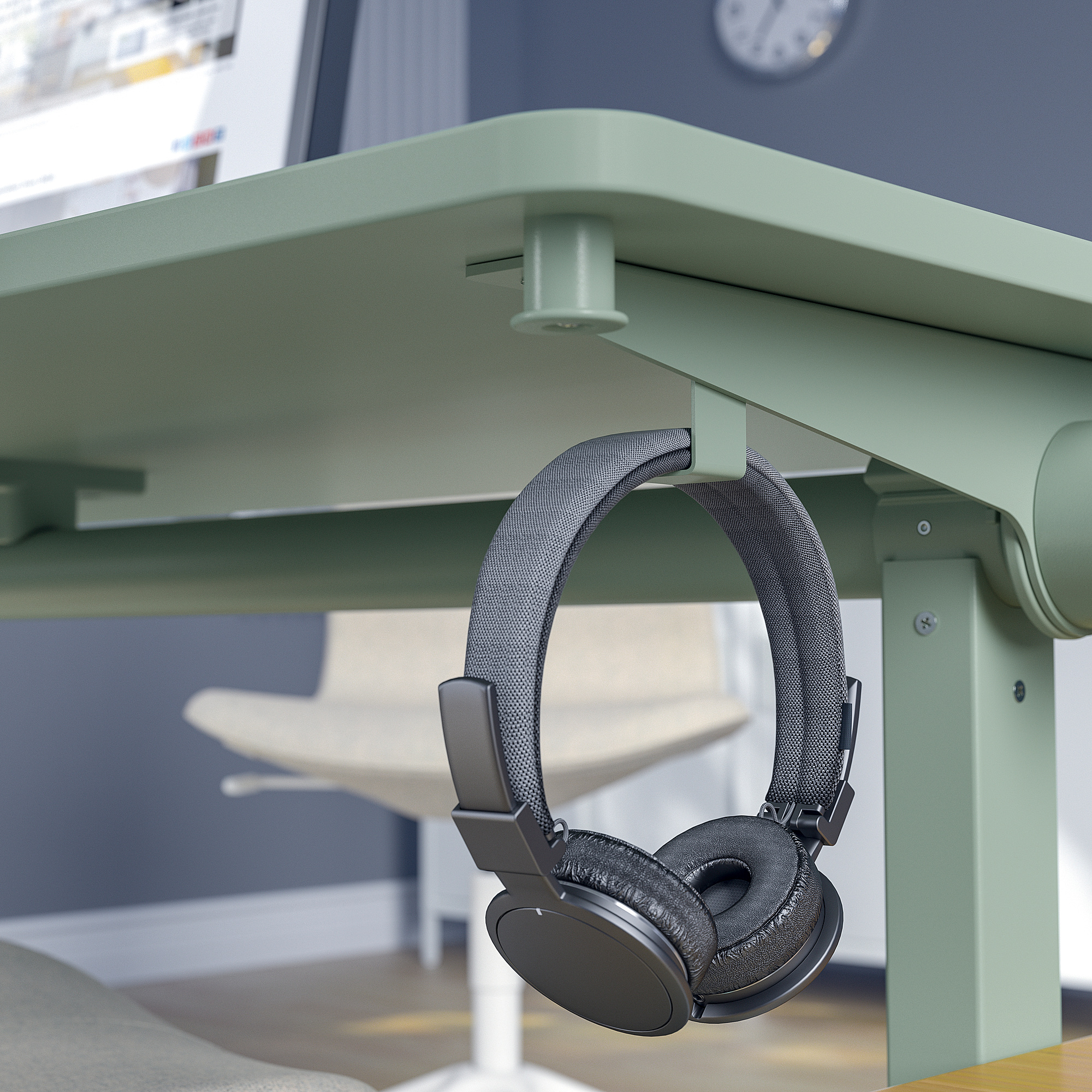 MITTZON foldable table with castors