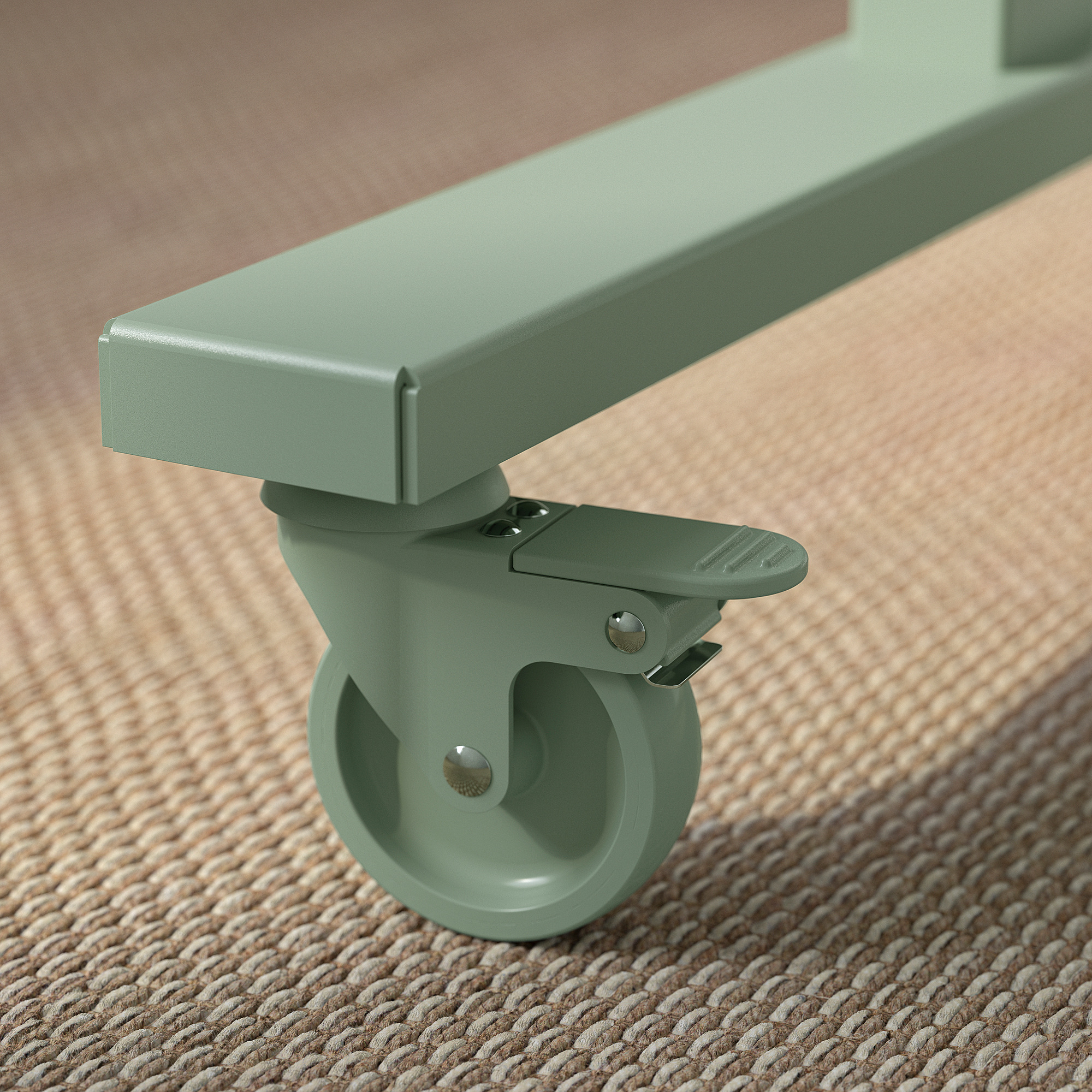MITTZON foldable table with castors