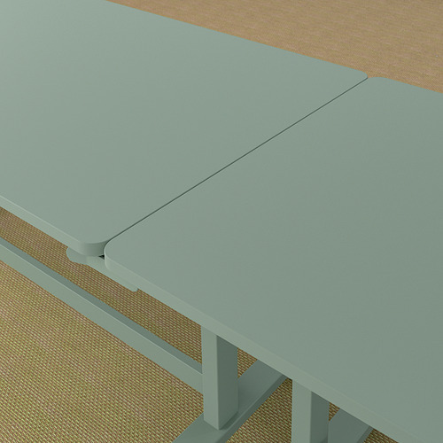 MITTZON foldable table with castors