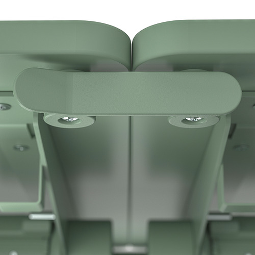 MITTZON foldable table with castors