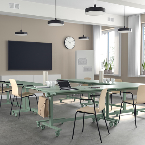 MITTZON foldable table with castors