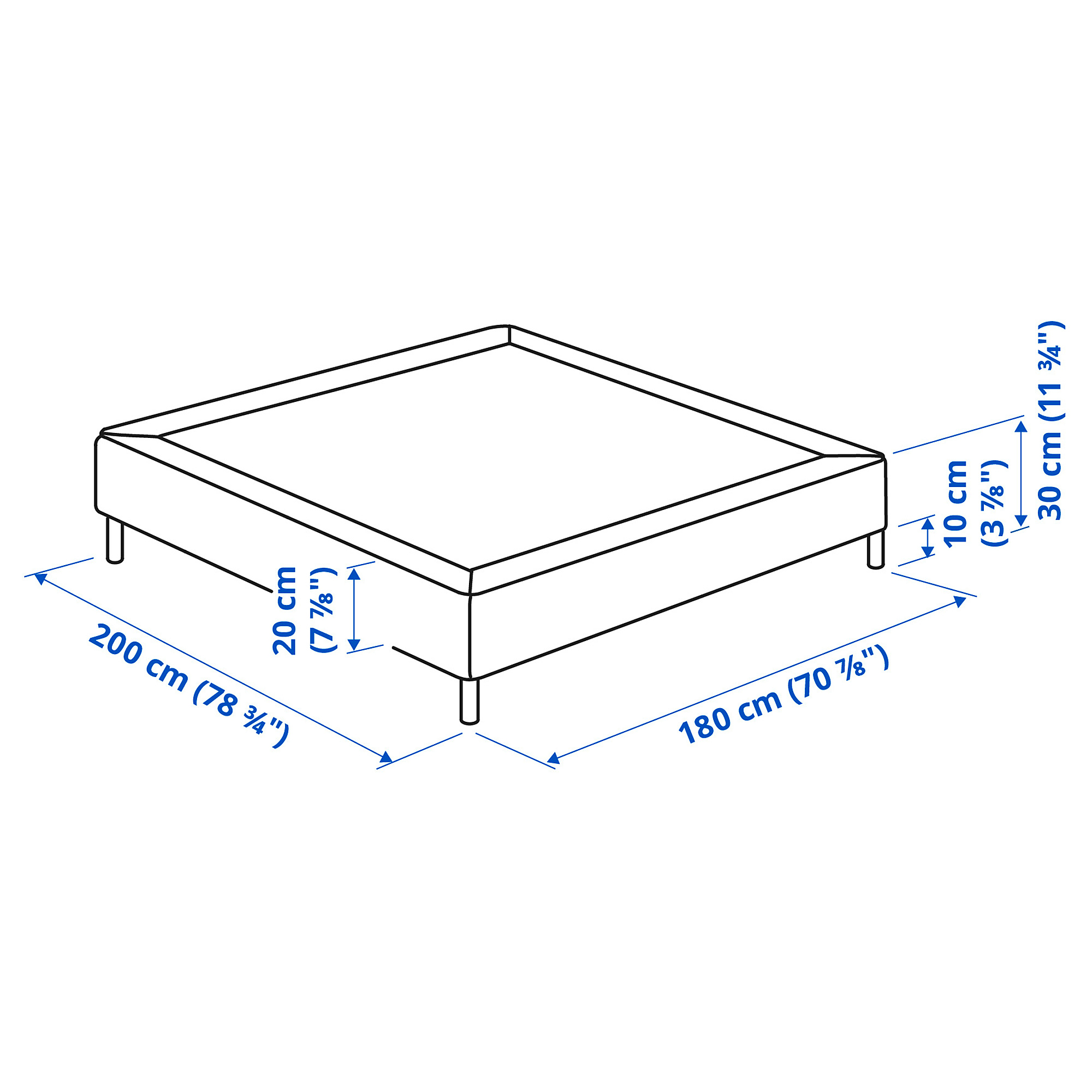 LYNGÖR slatted mattress base