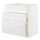 METOD/MAXIMERA - base cab f sink+3 fronts/2 drawers, white/Ringhult white | IKEA Taiwan Online - PE796081_S1