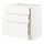 METOD/MAXIMERA - base cab f hob/3 fronts/3 drawers, white/Veddinge white | IKEA Taiwan Online - PE796114_S1