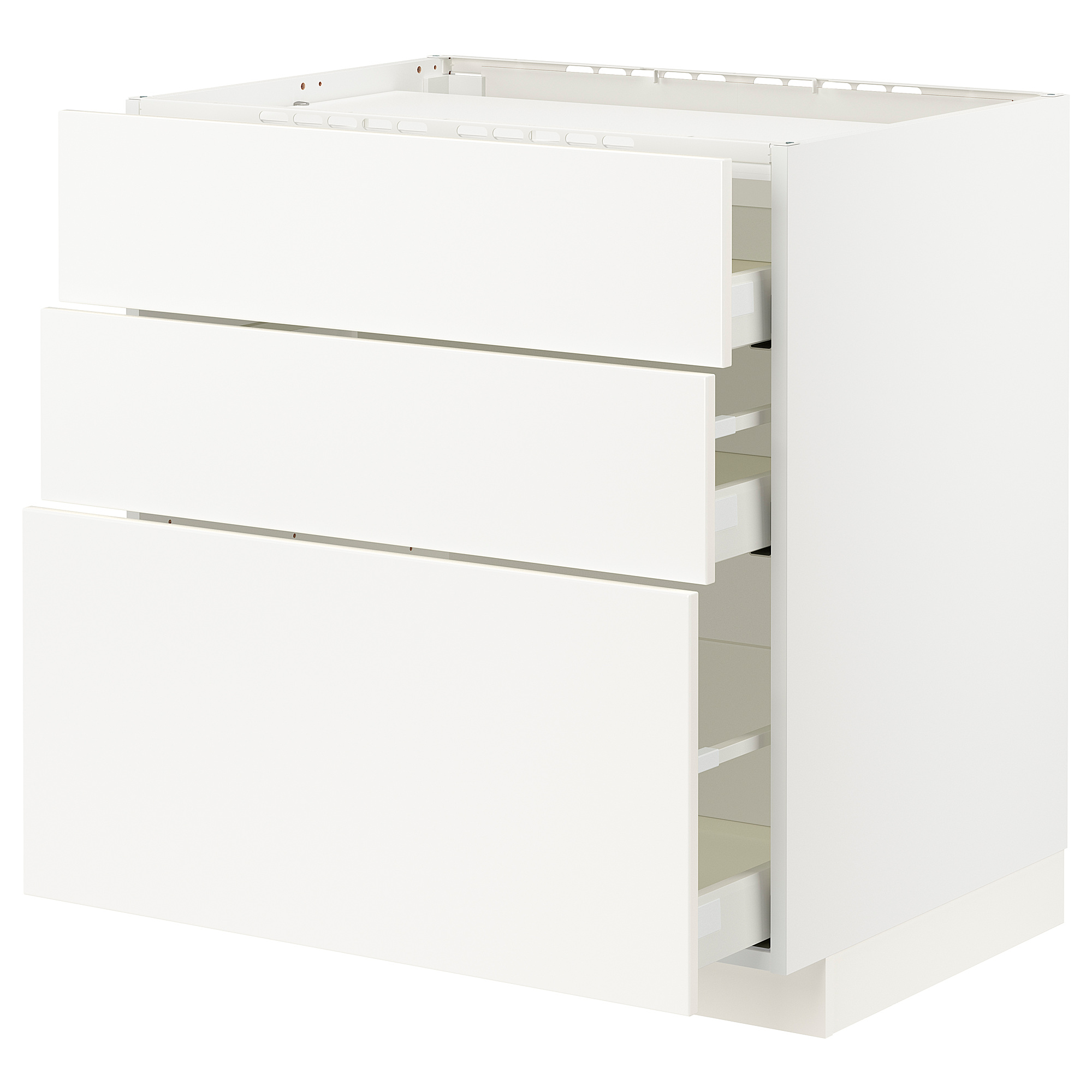 METOD/MAXIMERA base cab f hob/3 fronts/3 drawers