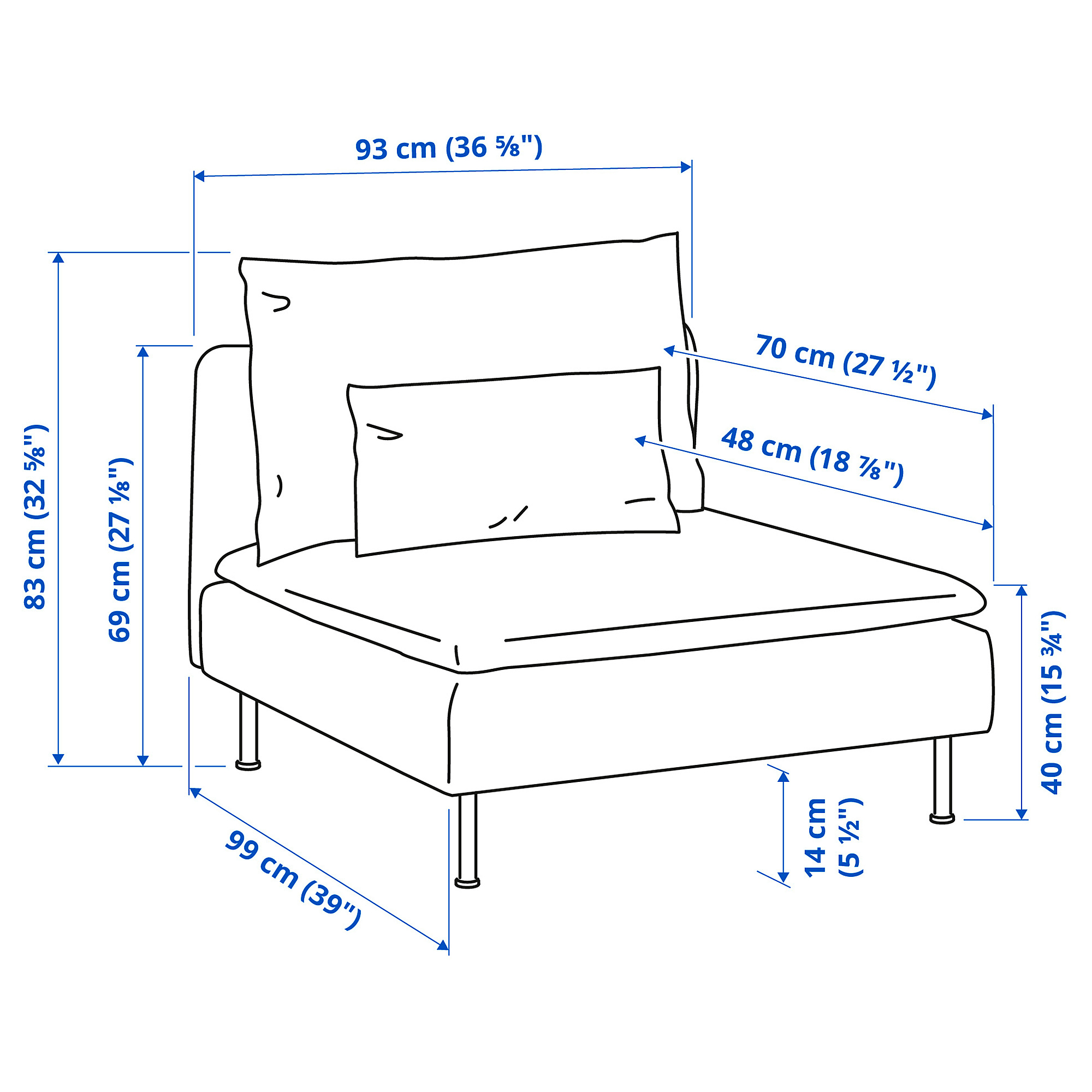 SÖDERHAMN 1-seat section