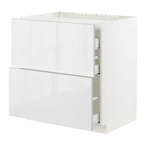 METOD/MAXIMERA base cab f hob/2 fronts/3 drawers