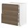 METOD/MAXIMERA - base cab f hob/2 fronts/3 drawers, white/Voxtorp walnut effect | IKEA Taiwan Online - PE796128_S1