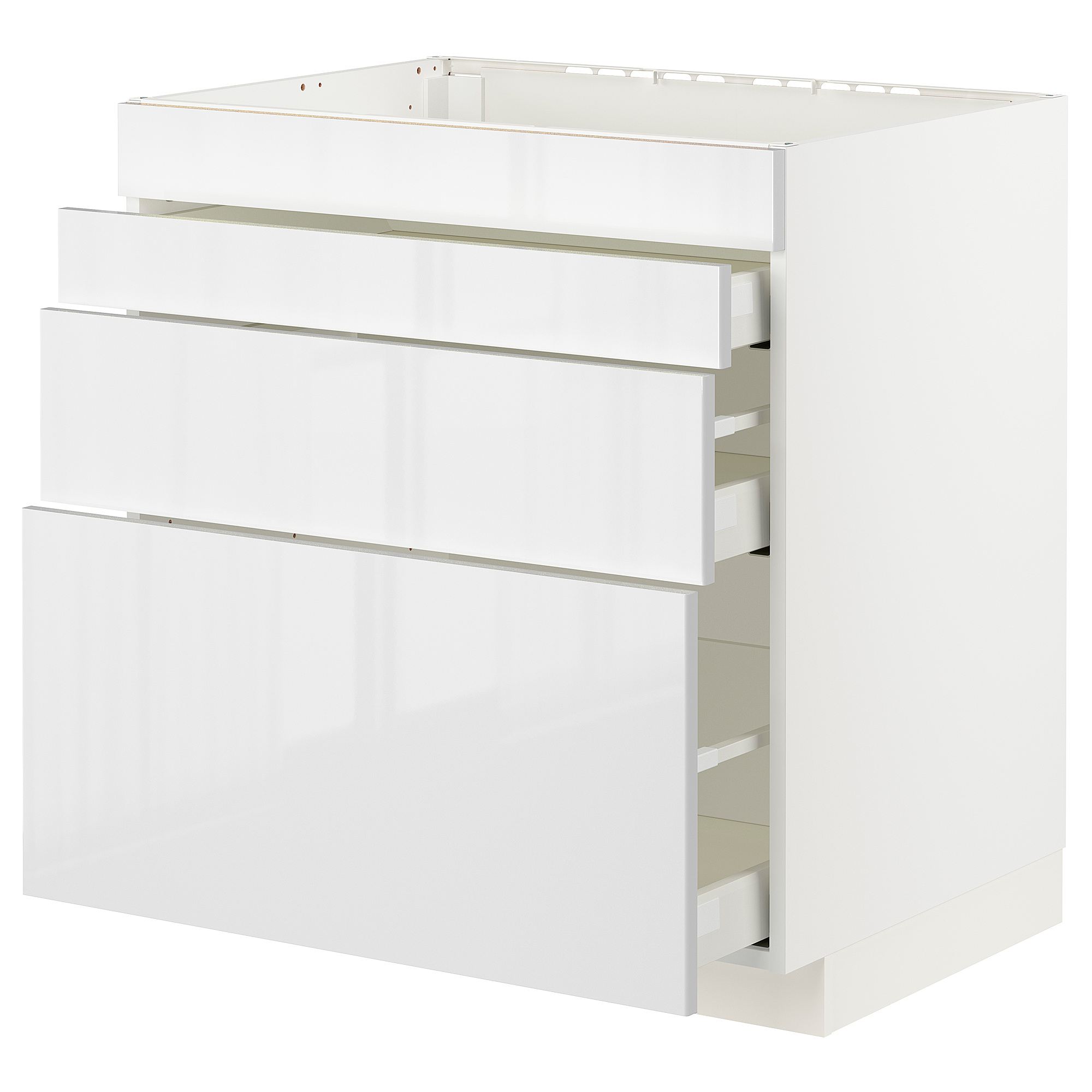 METOD/MAXIMERA base cab f hob/4 fronts/3 drawers