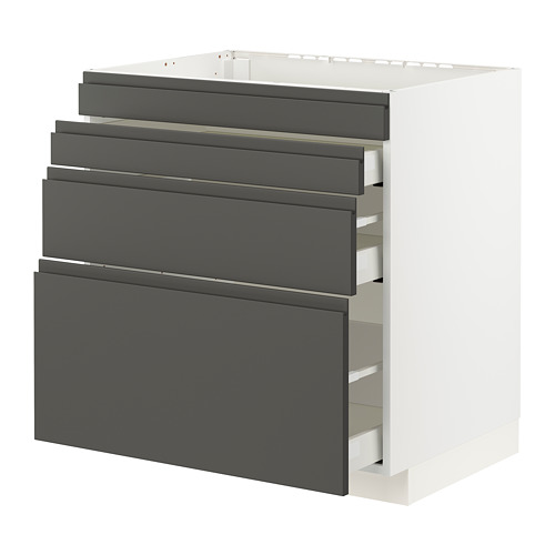 METOD/MAXIMERA base cab f hob/4 fronts/3 drawers