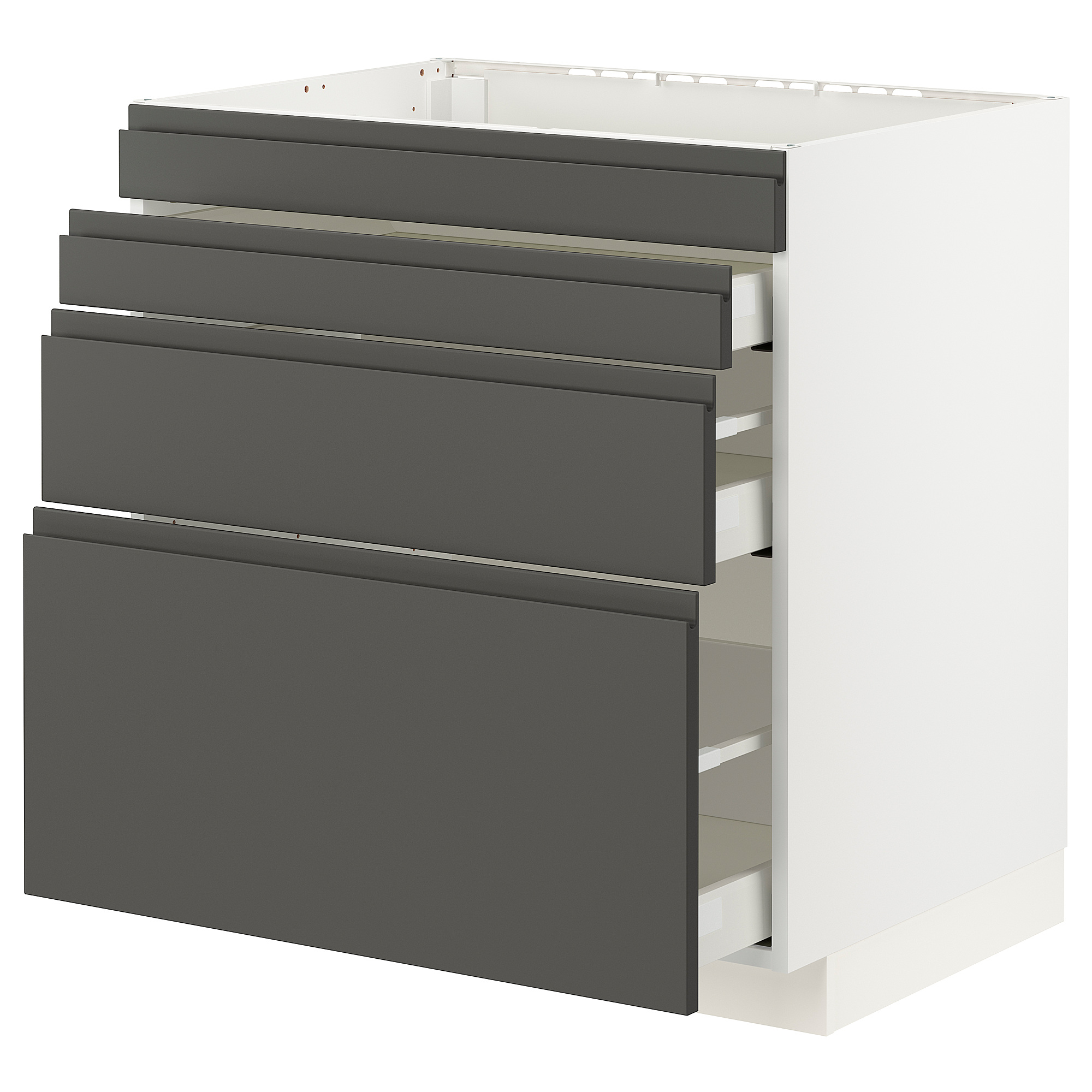 METOD/MAXIMERA base cab f hob/4 fronts/3 drawers