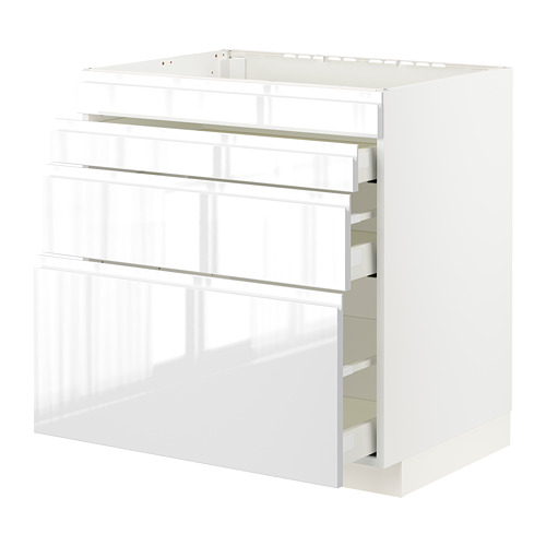 METOD/MAXIMERA base cab f hob/4 fronts/3 drawers