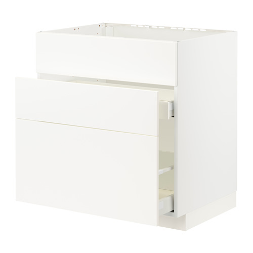 METOD/MAXIMERA base cab f sink+3 fronts/2 drawers