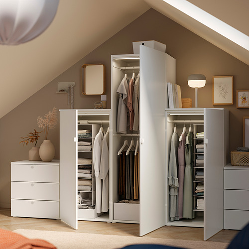 PLATSA 3門衣櫃/6抽