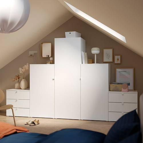 PLATSA 3門衣櫃/6抽