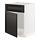 METOD - base cabinet f sink w door/front, white/Lerhyttan black stained | IKEA Taiwan Online - PE796315_S1