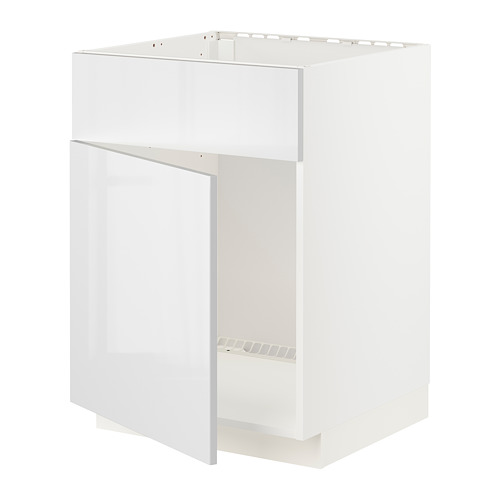 METOD - base cabinet f sink w door/front, white/Ringhult white | IKEA Taiwan Online - PE796388_S4