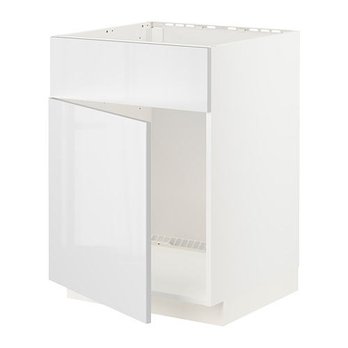 METOD base cabinet f sink w door/front