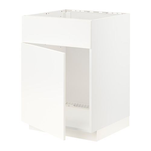 METOD base cabinet f sink w door/front