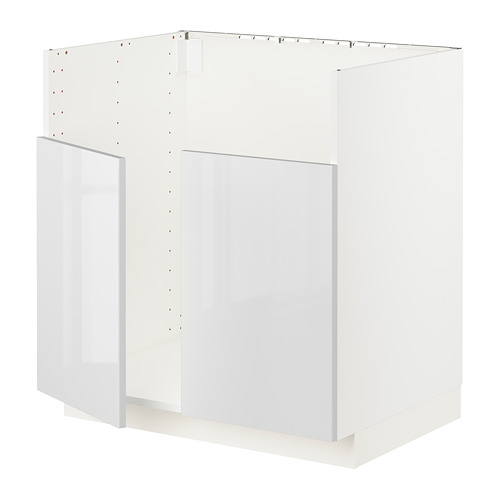 METOD - BREDSJÖN雙槽水槽底櫃, 白色/Ringhult 白色 | IKEA 線上購物 - PE796438_S4
