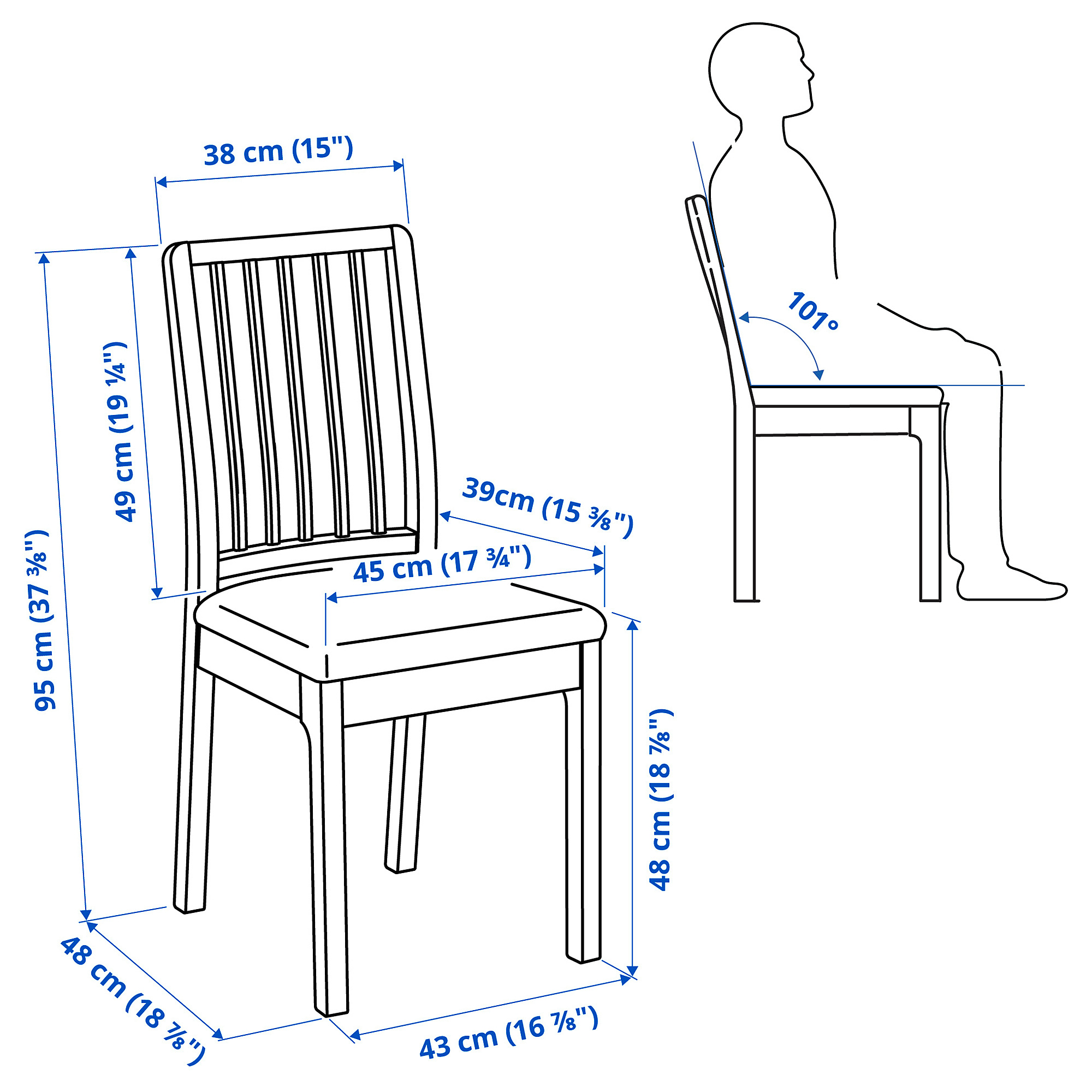 EKEDALEN chair