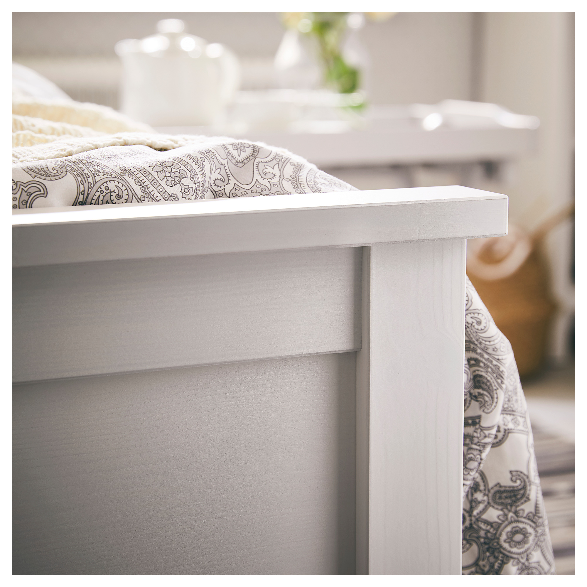 HEMNES bed frame with mattress
