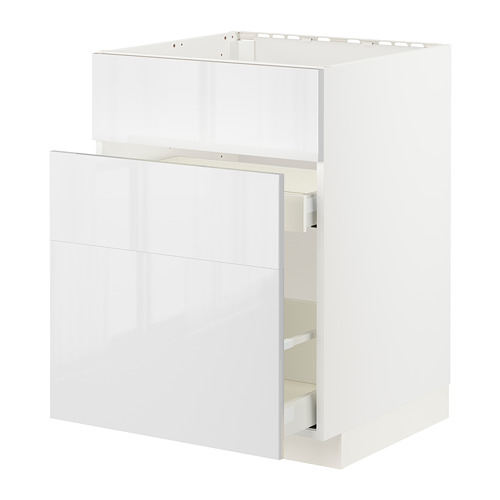 METOD/MAXIMERA base cab f sink+3 fronts/2 drawers