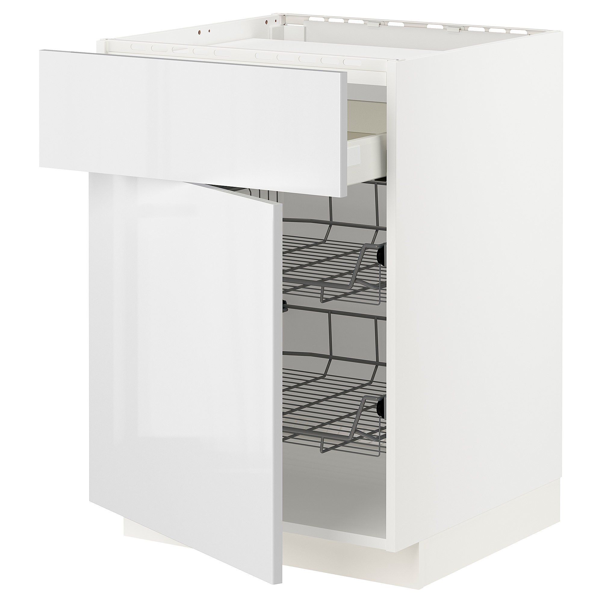 METOD/MAXIMERA base cab f hob/drawer/2 wire bskts