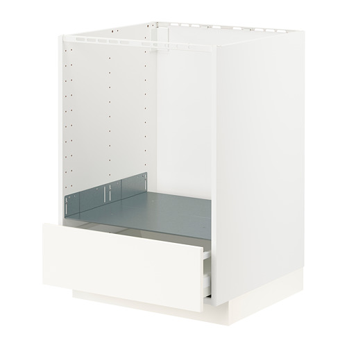 METOD/MAXIMERA - base cabinet for oven with drawer, white/Veddinge white | IKEA Taiwan Online - PE796380_S4