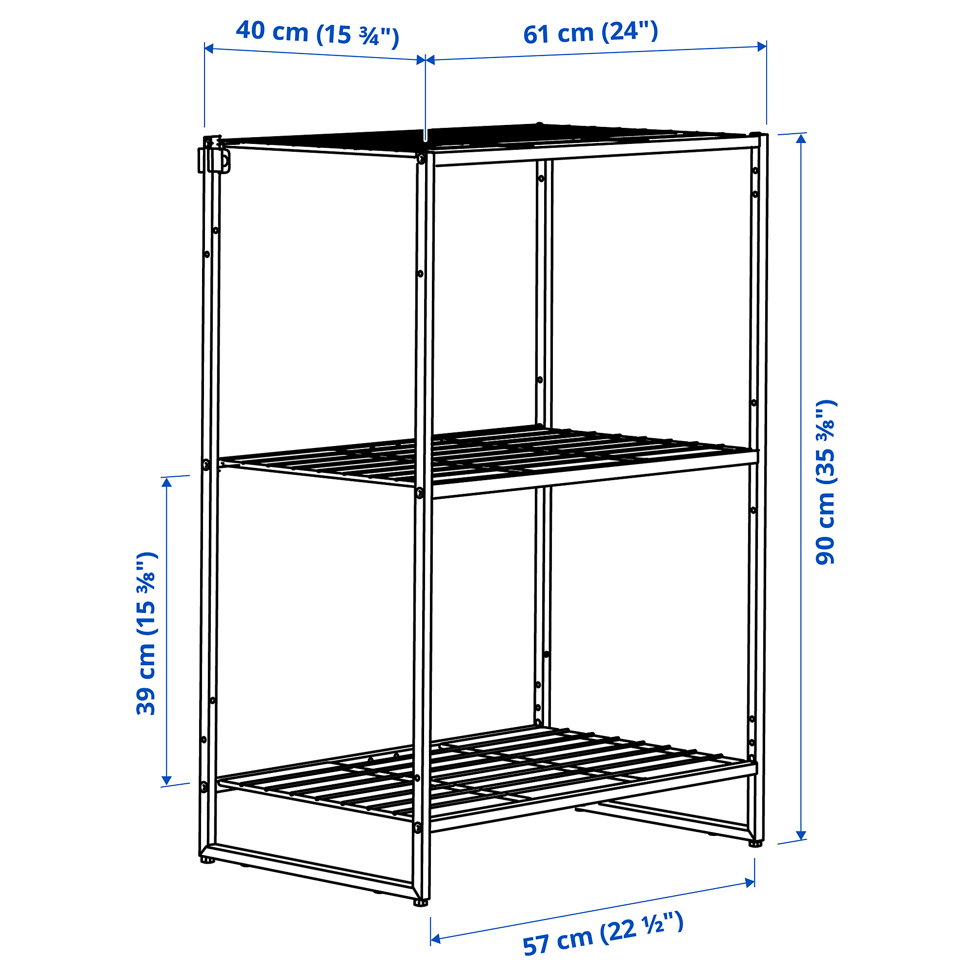 JOSTEIN shelving unit