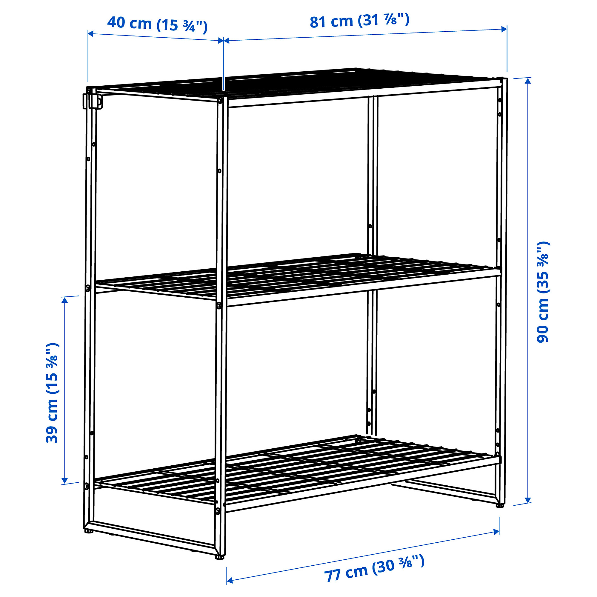 JOSTEIN shelving unit