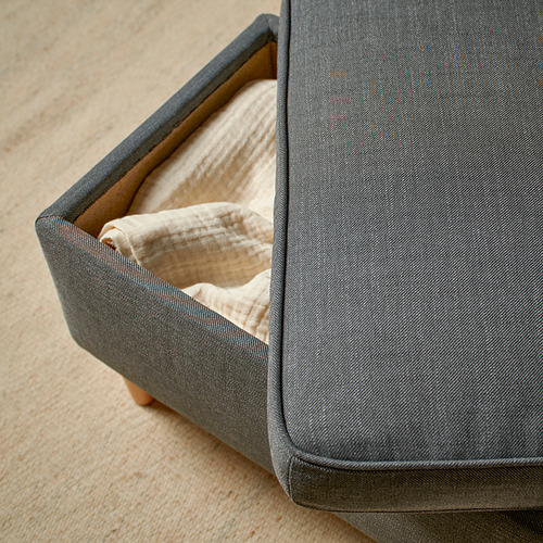 STRANDMON footstool with storage