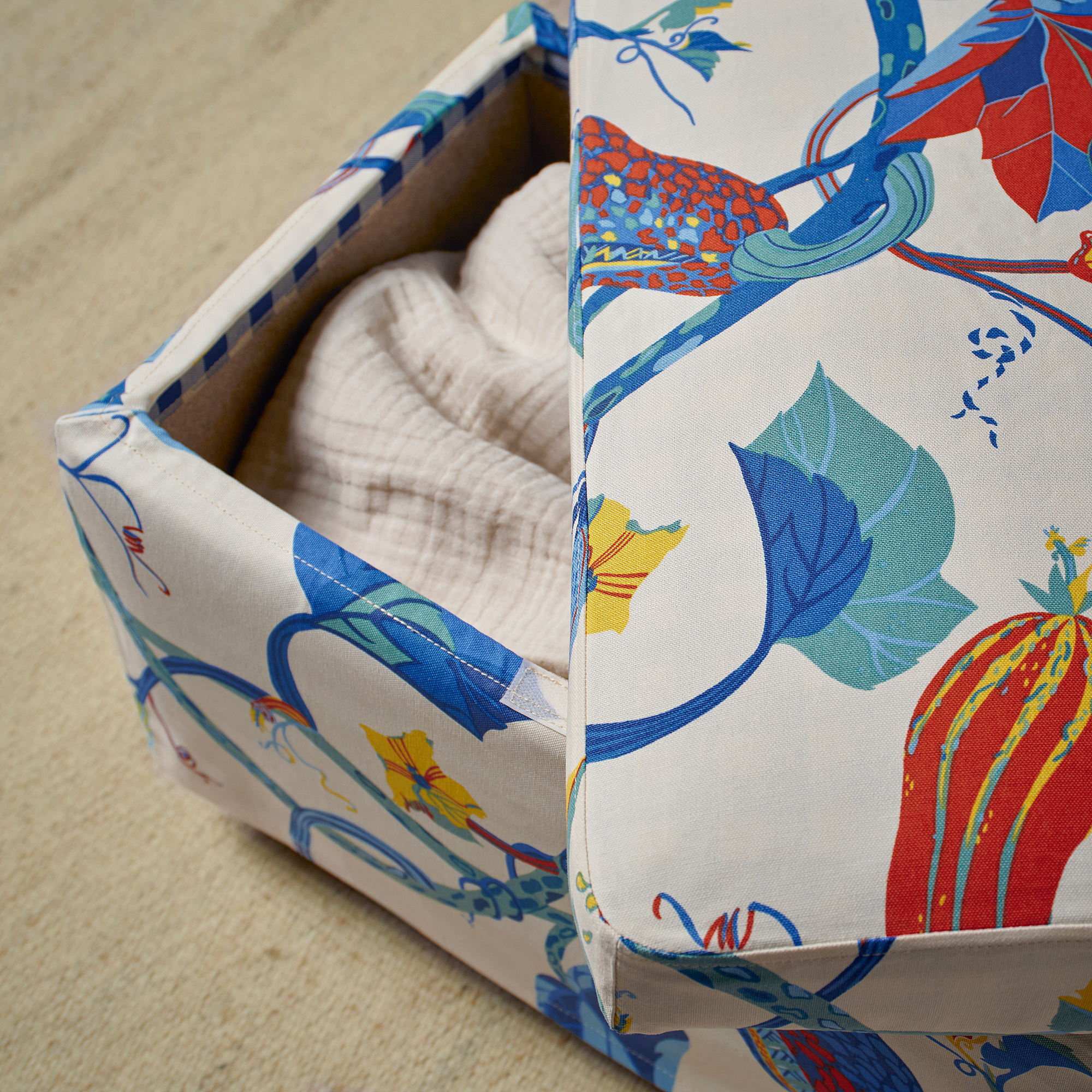 STRANDMON slipcover for footstool