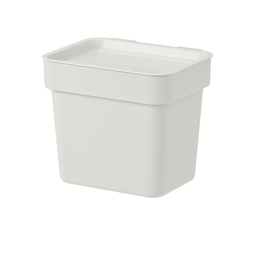 HÅLLBAR - bin with lid, light grey | IKEA Taiwan Online - PE742763_S4