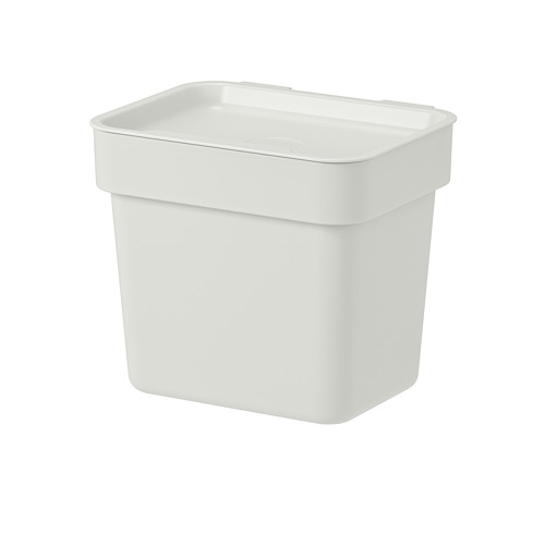HÅLLBAR - bin with lid, light grey, 3 l | IKEA Taiwan Online - PE742763_S4
