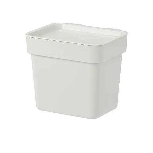 HÅLLBAR - 附蓋垃圾桶, 淺灰色, 3 公升 | IKEA 線上購物 - PE742763_S4