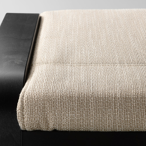 POÄNG - 扶手椅及腳凳, 黑棕色/Hillared 米色 | IKEA 線上購物 - PE629086_S4