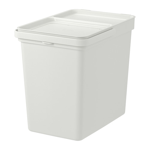 HÅLLBAR - bin with lid, light grey, 22 l | IKEA Taiwan Online - PE742784_S4