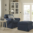 EKTORP armchair and footstool