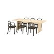 BERGSHYTTAN/STOCKHOLM 2025 table and 6 chairs