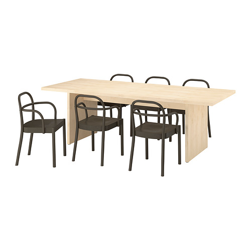 BERGSHYTTAN/STOCKHOLM 2025 table and 6 chairs