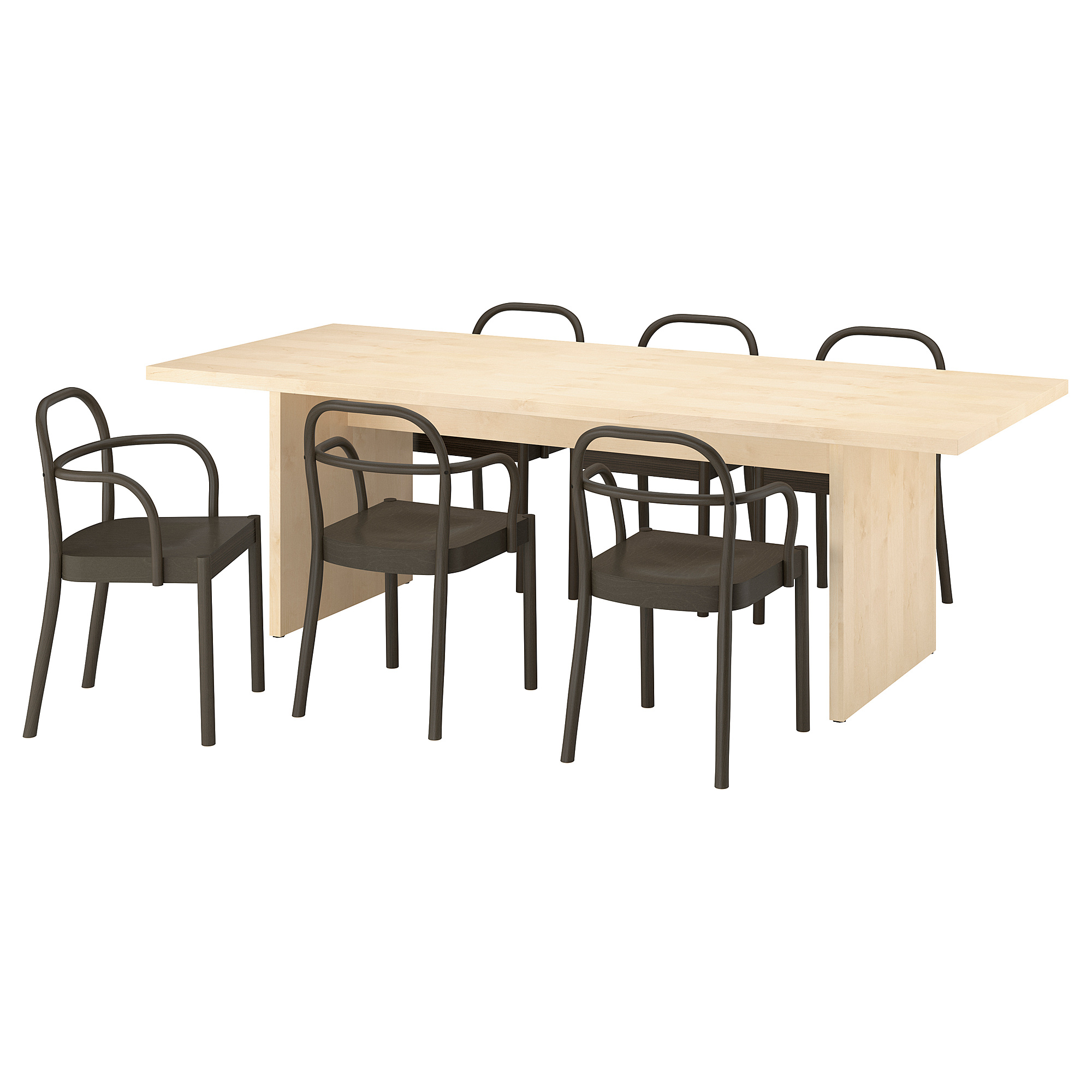 BERGSHYTTAN/STOCKHOLM 2025 table and 6 chairs
