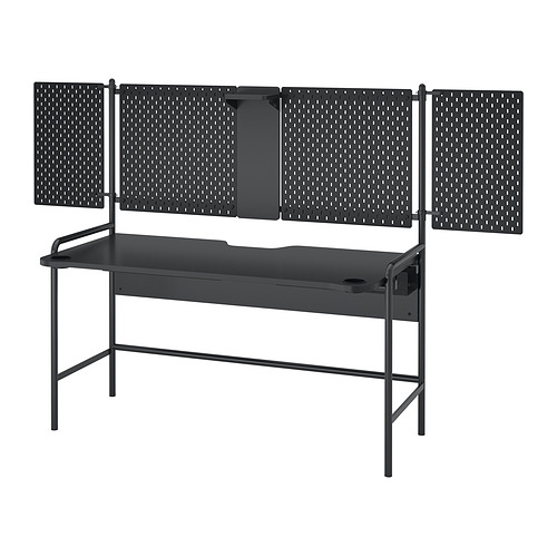 FRÖSKELÅS - gaming desk, black, 144x71 cm | IKEA Taiwan Online - E1018522_S4