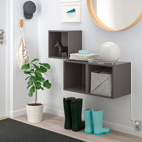 EKET - 上牆式收納櫃組合, 深灰色 | IKEA 線上購物 - PE742865_S4
