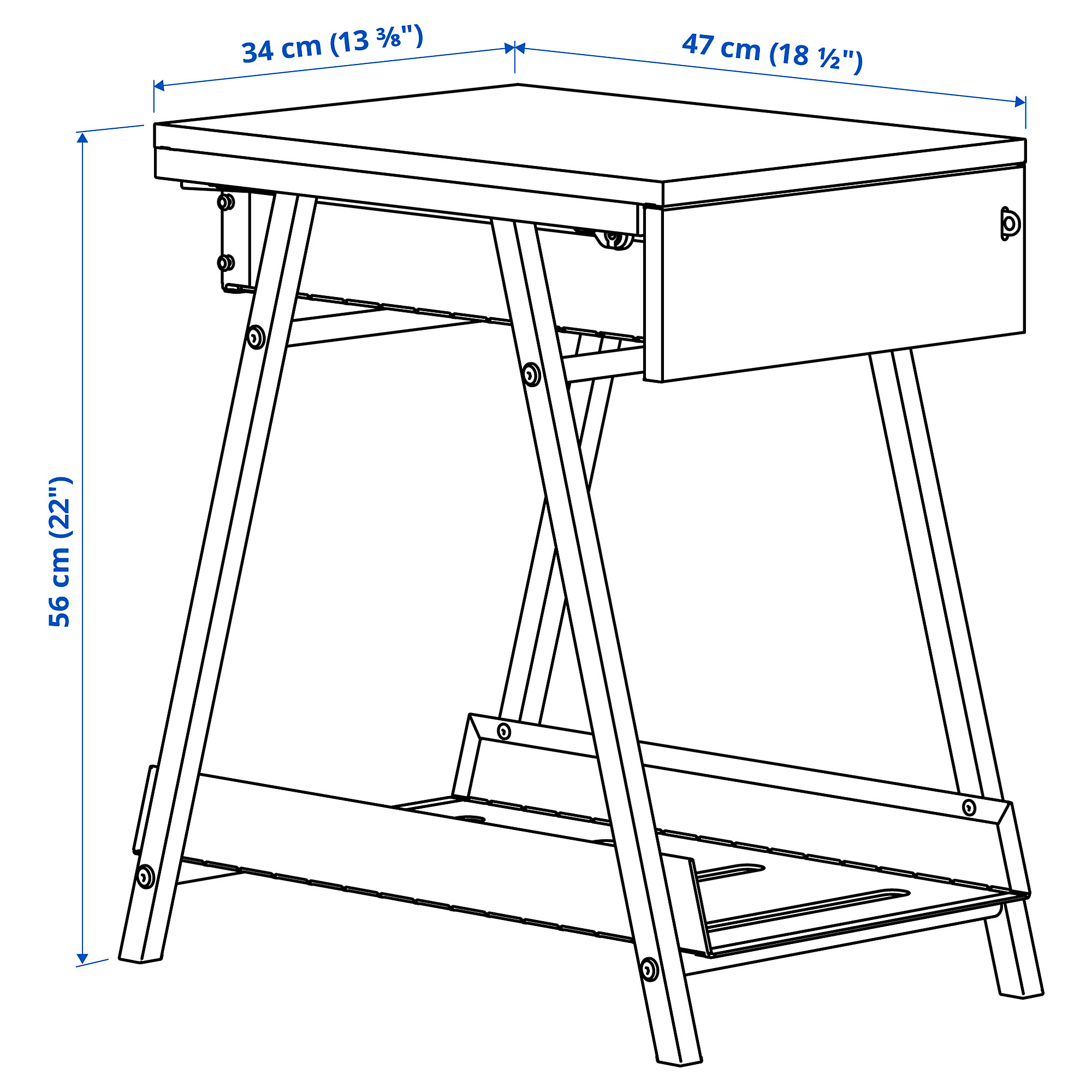 TROTTEN drawer unit