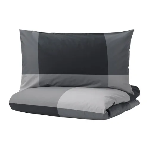 BRUNKRISSLA - duvet cover and 2 pillowcases, black, 200x200/50x80 cm | IKEA Taiwan Online - PE701579_S4