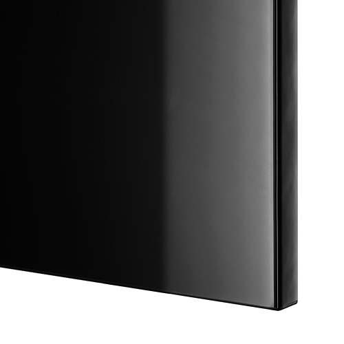 BESTÅ - wall-mounted cabinet combination, black-brown/Selsviken black | IKEA Taiwan Online - PE535774_S4