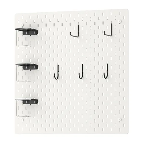 SKÅDIS - pegboard combination, white, 56x56 cm | IKEA Taiwan Online - PE920465_S4